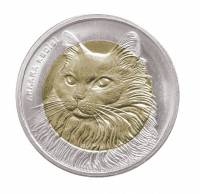 () Монета Турция 2010 год 1 лира ""  Биметалл  UNC